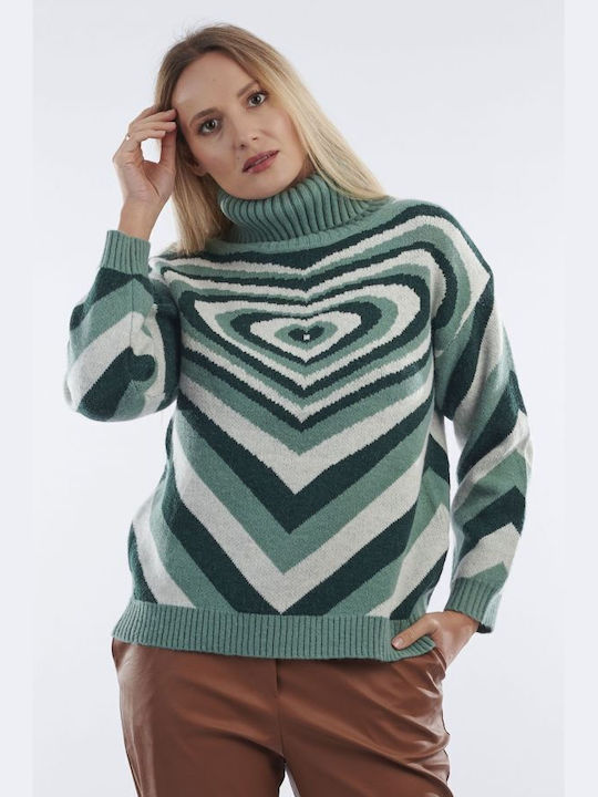 BelleFille Damen Langarm Pullover mit V-Ausschnitt Veraman