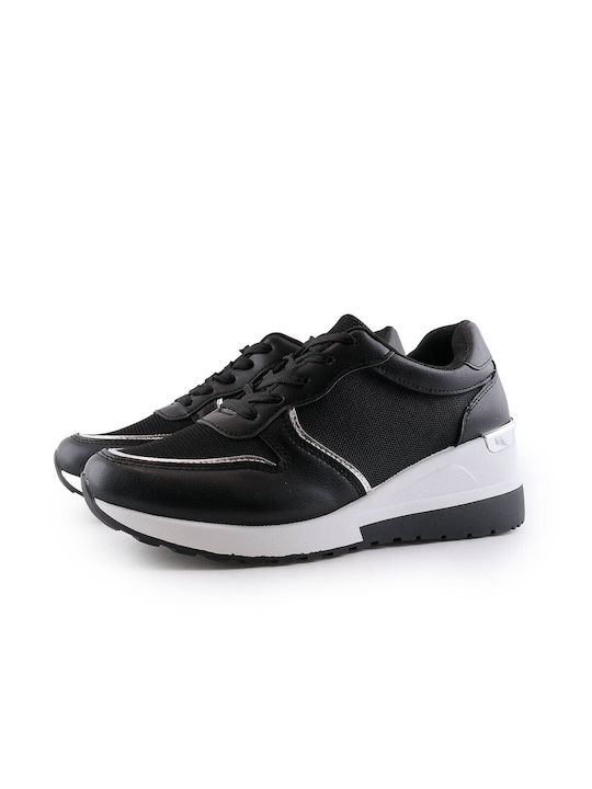 Love4shoes Femei Sneakers Negre