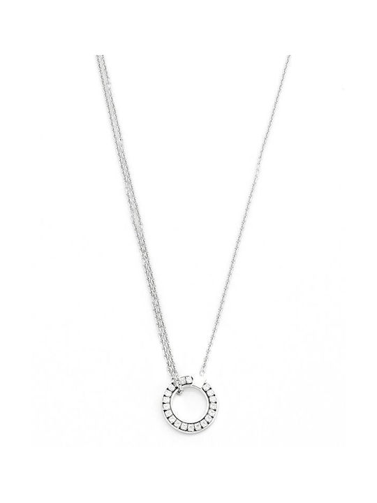 Unoaerre Necklace from Silver with Zircon