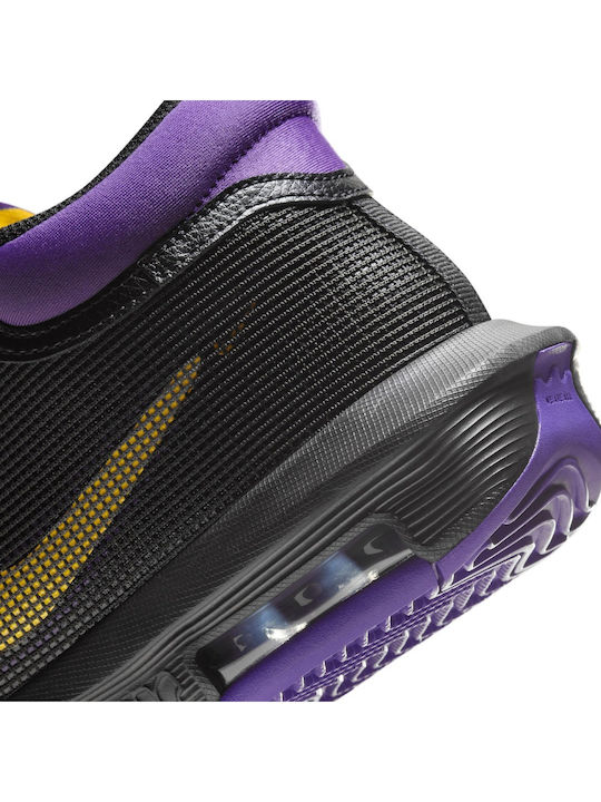 LeBron Witness 8 Ψηλά Μπασκετικά Παπούτσια Μαύρο / Field Purple / University Gold