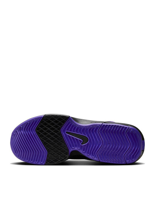 LeBron Witness 8 Ψηλά Μπασκετικά Παπούτσια Μαύρο / Field Purple / University Gold