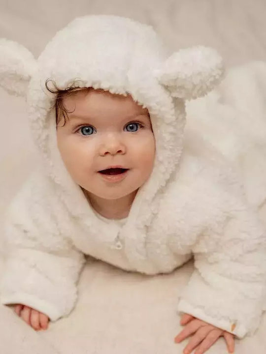 Little Dutch Teddy Baby Bunny Φορμάκι Εξόδου Off-White.