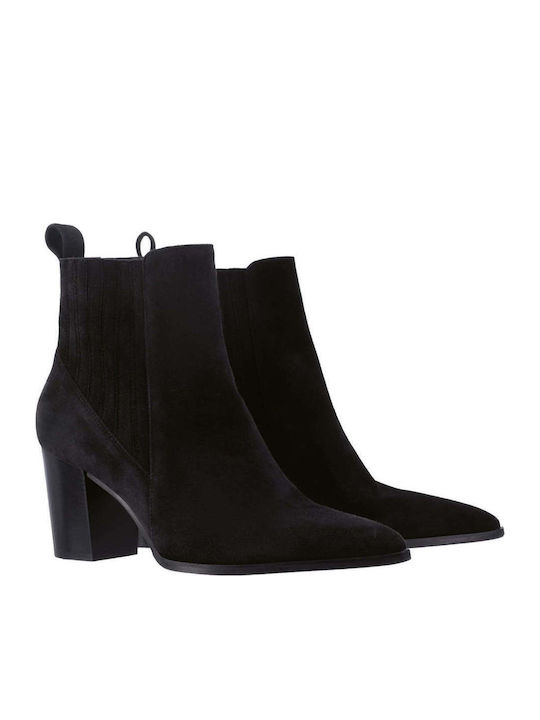 Suede Women's Ankle Boots Black