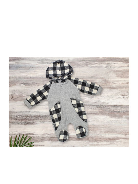 Babydom Baby Bodysuit Set Grey