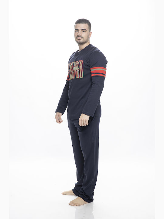 Koyote Men's Winter Cotton Pajamas Set BLACK