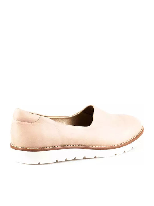 Women's Moccasins in Beige Color