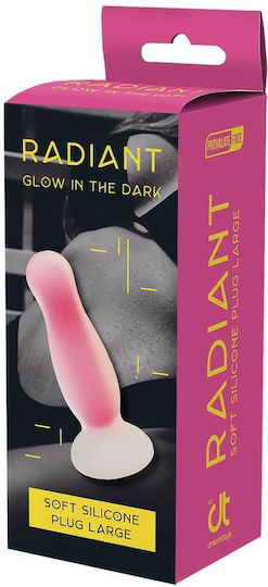 Dream Toys Glow In The Dark Анална тапа Large Розов