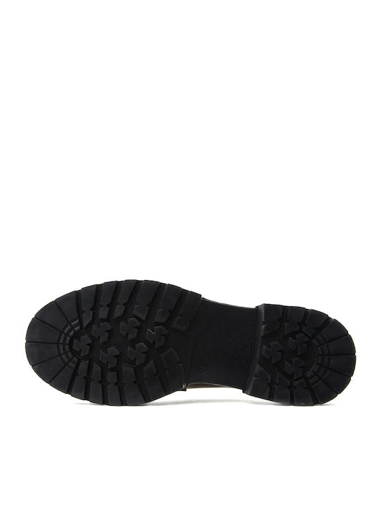 Leder Damen Mokassins Bronze