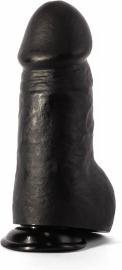 X-Men Dildo cu Testicule și Ventuză Negru 27cm
