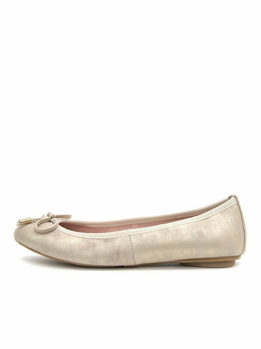 Toutounis Damen Ballerinas in Beige Farbe