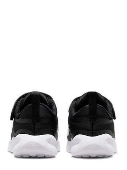 Revolution 7 Kids Sports Shoes Running With Hoop & Loop Closure Black