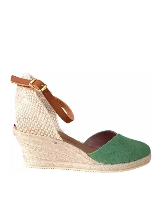 Women's Platform Espadrilles Green