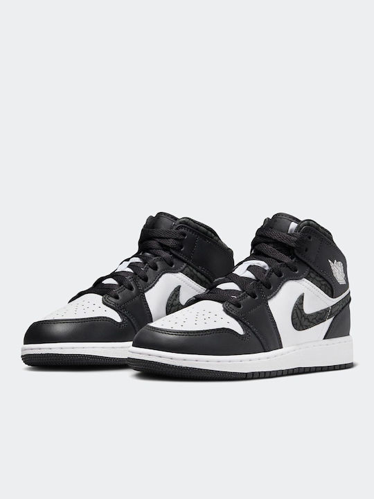 Nike Παιδικά Sneakers High Air Jordan 1 Μαύρα