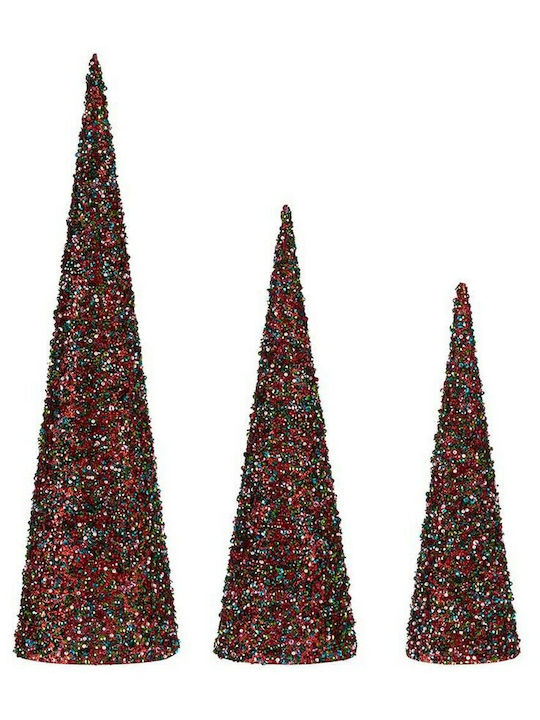 Krist+ Christmas Decorative Tree Cone 60cm Blue 3pcs