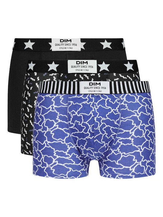 Men's Boxers Blue with Patterns 3Pack