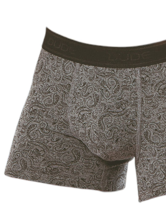 Men's Boxers Black/Grey with Patterns 2Pack