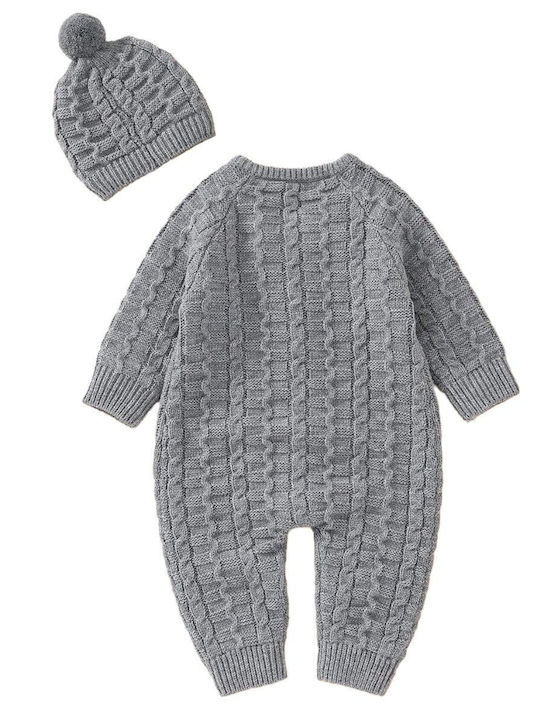 TakTakBaby Set Baby Strampler Langärmliges Gray 2Stück