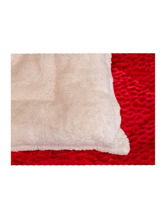 BS Collection Bettbezug Großes Doppelbett 240x220cm Coral Red 350 GSMGsm
