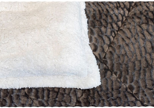 BS Collection Κουβερτοπάπλωμα Υπέρδιπλο 240x220εκ. Coral Ανθρακί 350 GSM