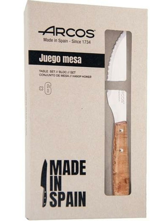 Arcos Σετ Μαχαίρια από Ανοξείδωτο Ατσάλι 6τμχ