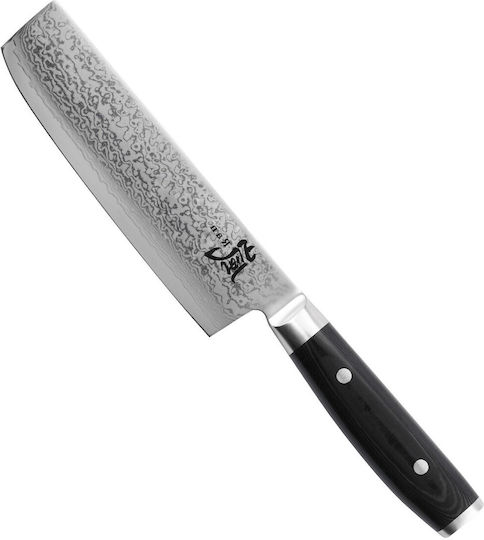 Yaxell Ran Μαχαίρι Nakiri από Δαμασκηνό Ατσάλι 16.5cm