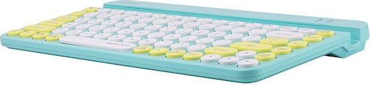 A4Tech Fstyler FBK30 Ασύρματο Bluetooth Πληκτρολόγιο για Tablet Αγγλικό US Avocado