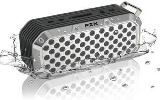 PZX P200 Ηχείο Bluetooth με Ραδιόφωνο Ασημί