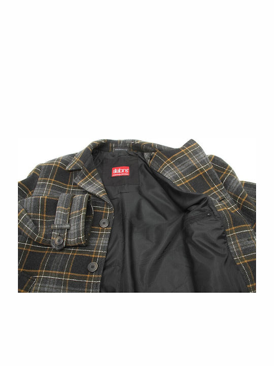 Men's Half Coat Plaid