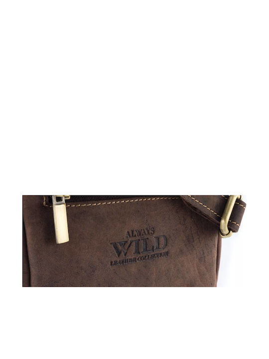 Leather Men's Bag Shoulder / Crossbody Brown