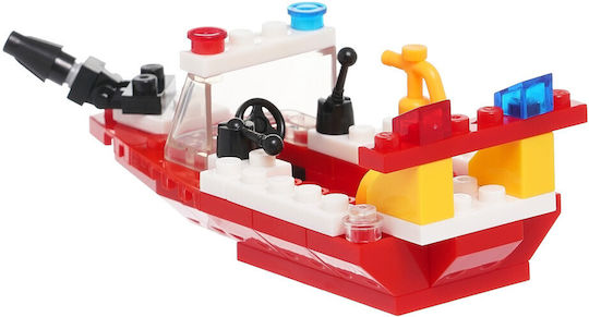 Banbao Τουβλάκια Fire Rescue Boat για 4-8 Ετών 58τμχ