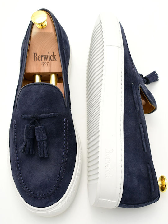 Men's Leather Loafers Blue