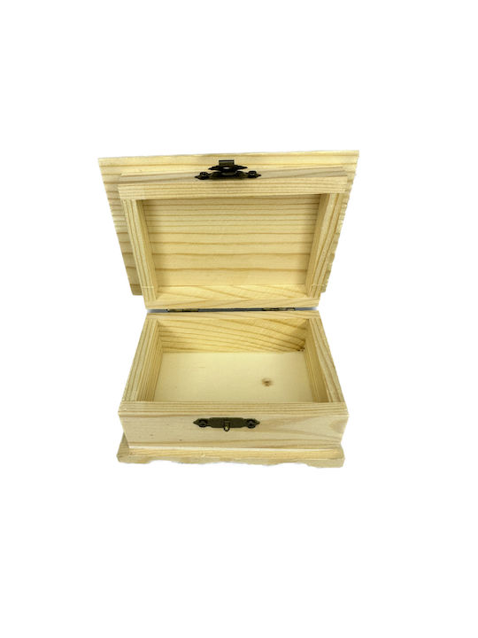 Huaxin Διακοσμητικό Κουτί Ξύλινο 12x8.5x5cm