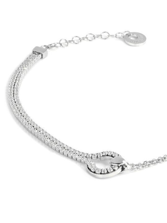 Unoaerre Damen Armband Kette aus Silber mit Zirkon