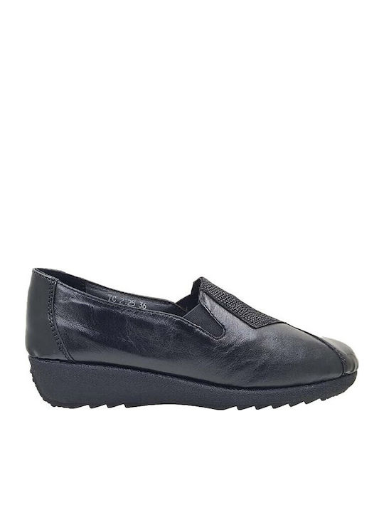 Анатомични Дамски Slip-On Кожени Черни