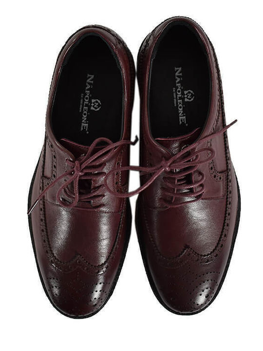 Leder Herren Oxfords Burgundisch