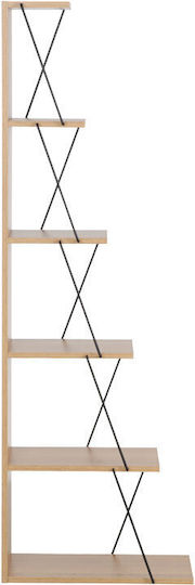 Βιβλιοθήκη Mini Tars Sonoma-μαύρο 50x22x150εκ.