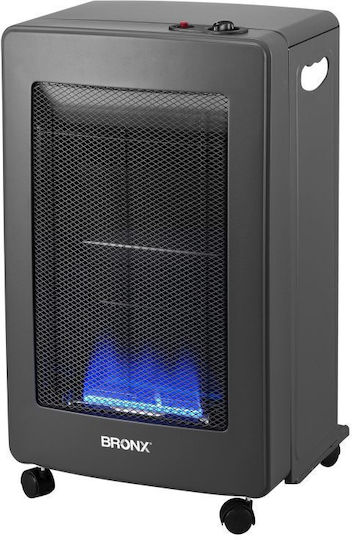 Home & Camp Bronx Κεραμική Σόμπα Υγραερίου 1500W Μαύρη 42x44x72cm