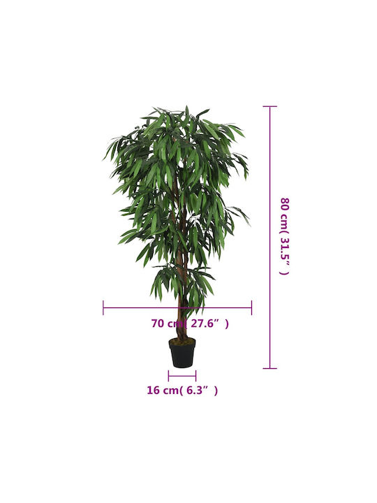Artificial Plant in Pot Green 80cm vidaXL