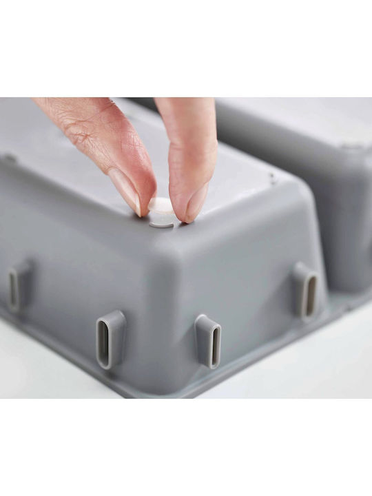 Joseph Joseph Free Composition Plastic Drawer Cutlery Tray 43.9x5cm 10 Pieces Grey