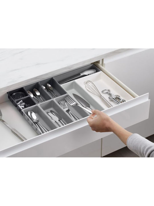 Joseph Joseph Free Composition Plastic Drawer Cutlery Tray 43.9x5cm 10 Pieces Grey