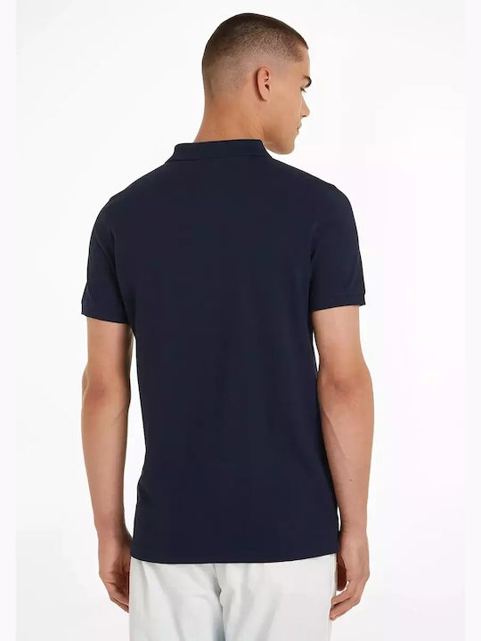 Tommy Hilfiger Ανδρικό T-shirt Κοντομάνικο Polo μπλε