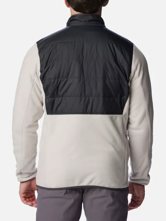Ανδρική Ζακέτα Fleece Λευκό.