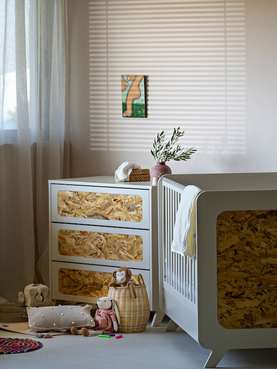 Santa Bebe Κούνια Ivory με Στρώμα 70x140cm