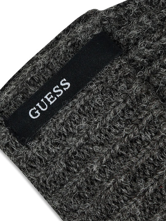 Guess Beanie Ανδρικός Σκούφος Πλεκτός σε Γκρι χρώμα