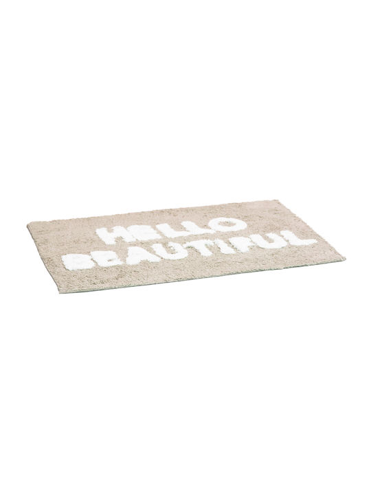Viosarp Bath Mat Cotton Hello Beautiful 50x70cm (Various Colors)
