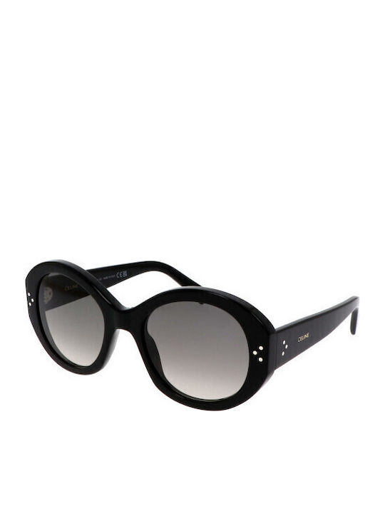 Celine Women's Sunglasses with Black Plastic Frame and Black Gradient Lens CL40240I-01F