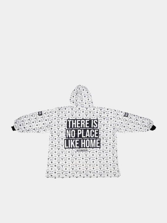 Bee. Unusual. There Is No Place Like Home Winter Men's Checked Cotton Pajama Top White