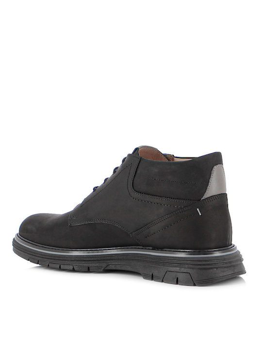 Leather Men's Boots Black