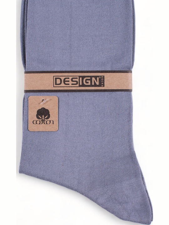 Design Bărbați Șosete Uni Gri 1Pachet