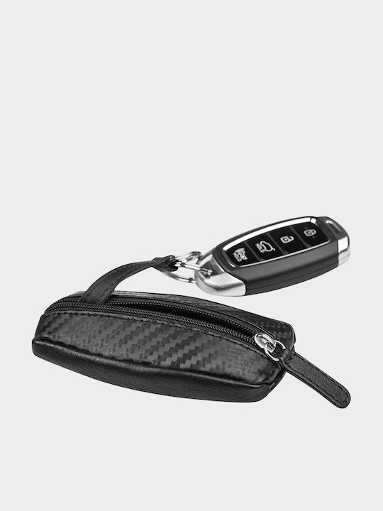 Volkswagen Leder Schlüsselhalter Schwarz